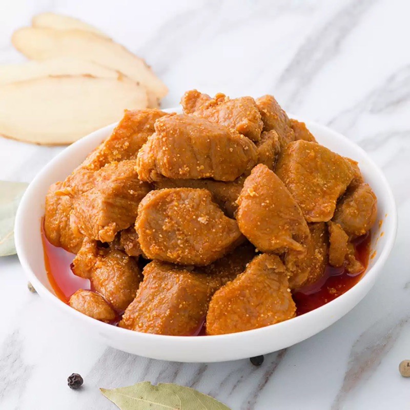 [NON-HALAL] Gulong Canned Meat — Mushroom Pork / Spiced Pork Cubes - Daging Babi Cincang Gohiong