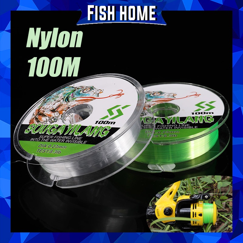 SUPER KUAT Nylon Pancing 100M 5-31LB 0.18-0.45mm Drag Power Multifilament Halus Pancing Jepang Bahan Pancing untuk Memancing Ikan Mas Baik untuk Memancing Perahu