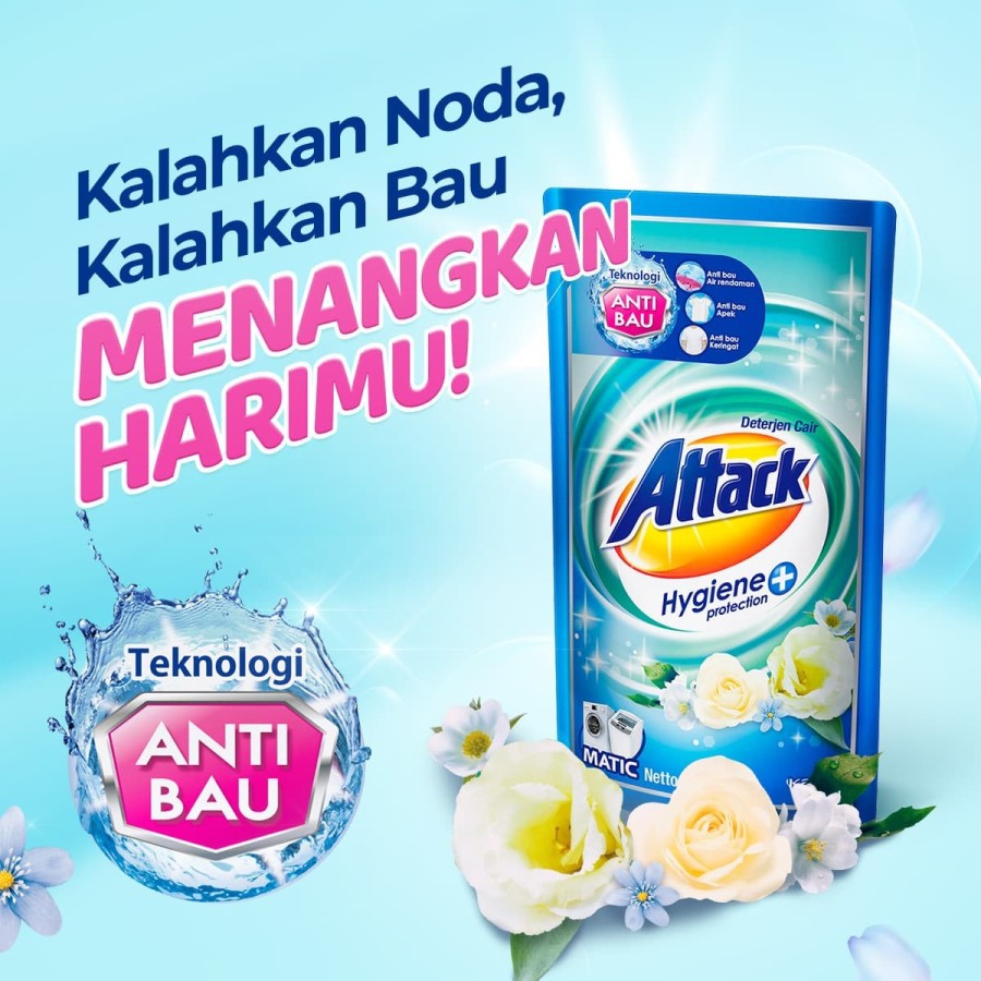 Attack Hygiene Protection Deterjen Liquid / Sabun Cuci Cair Matic