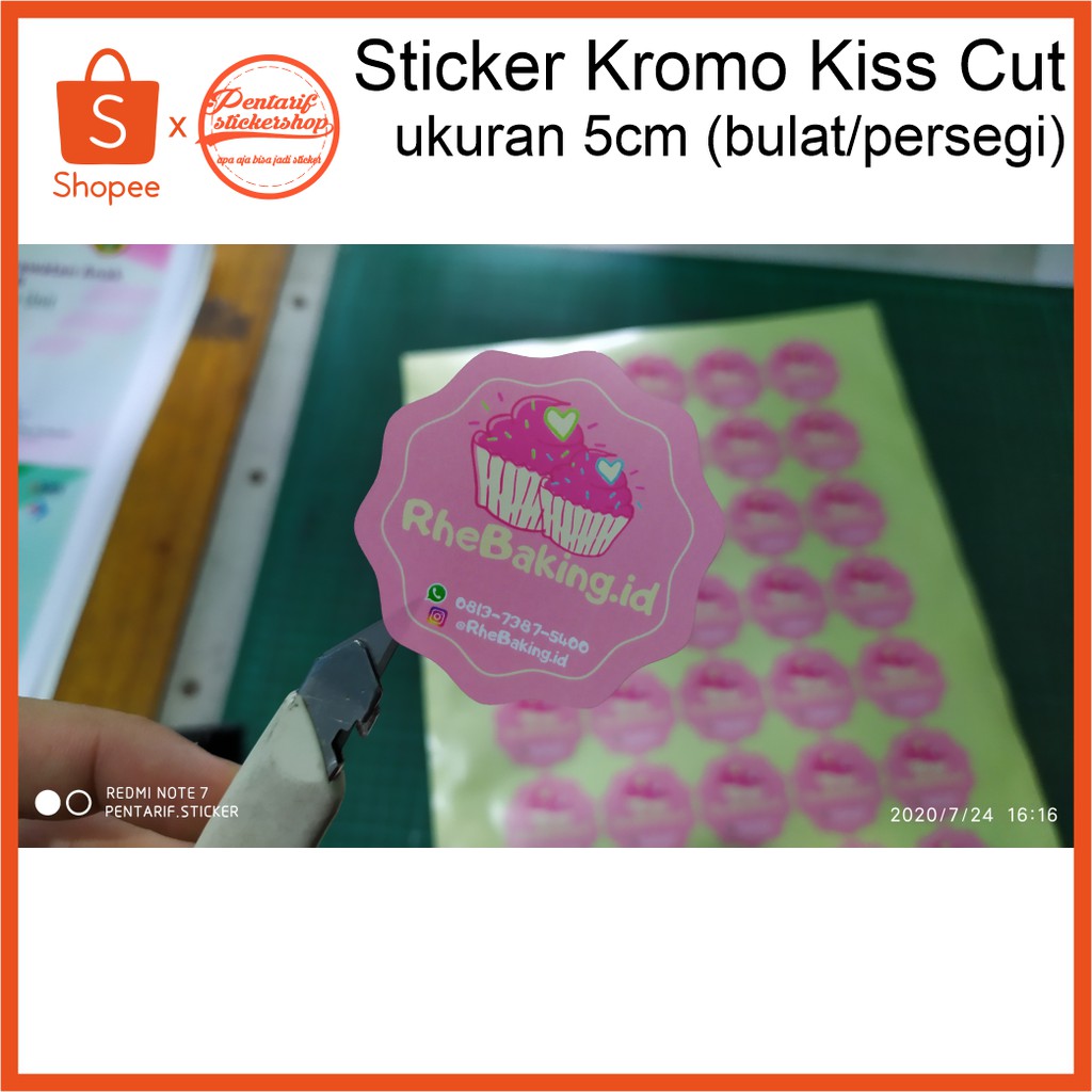 

Sticker Kromo Kiss Cut ukuran 5cm (bulat/persegi)