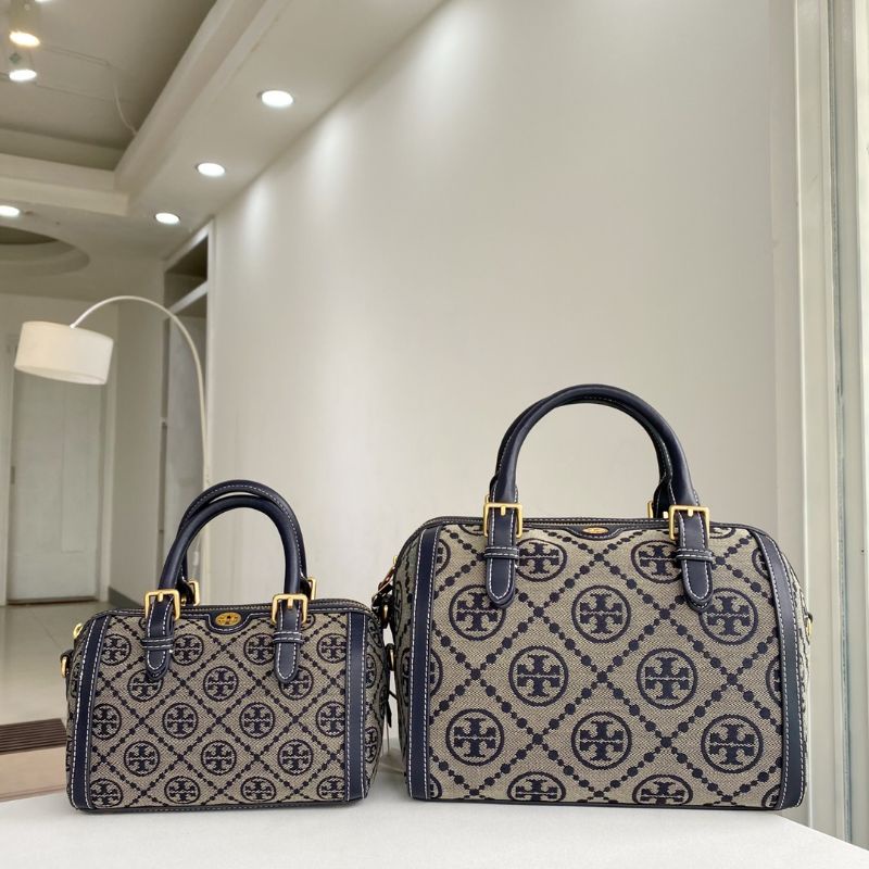 tory burch barrel monogram T original bag tb asli boston tas wanita