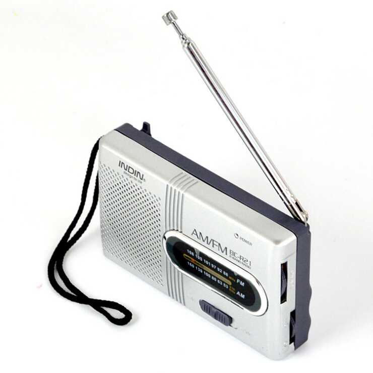 koleksi INDIN Portable AM/FM Radio Player Loudspeaker - BC-R21