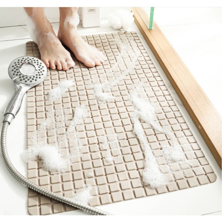 SUDOKU Shower Bath Mat / Keset Kamar Mandi PVC Anti Slip Suction Cup / Anti Licin