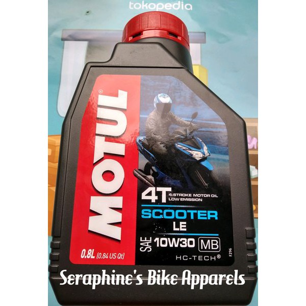 OLI MOTOR MOTUL SCOOTER LE 10W30 0.8L for SCOOTER/MATIC YAMAHA HONDA SUZUKI VESPA dll