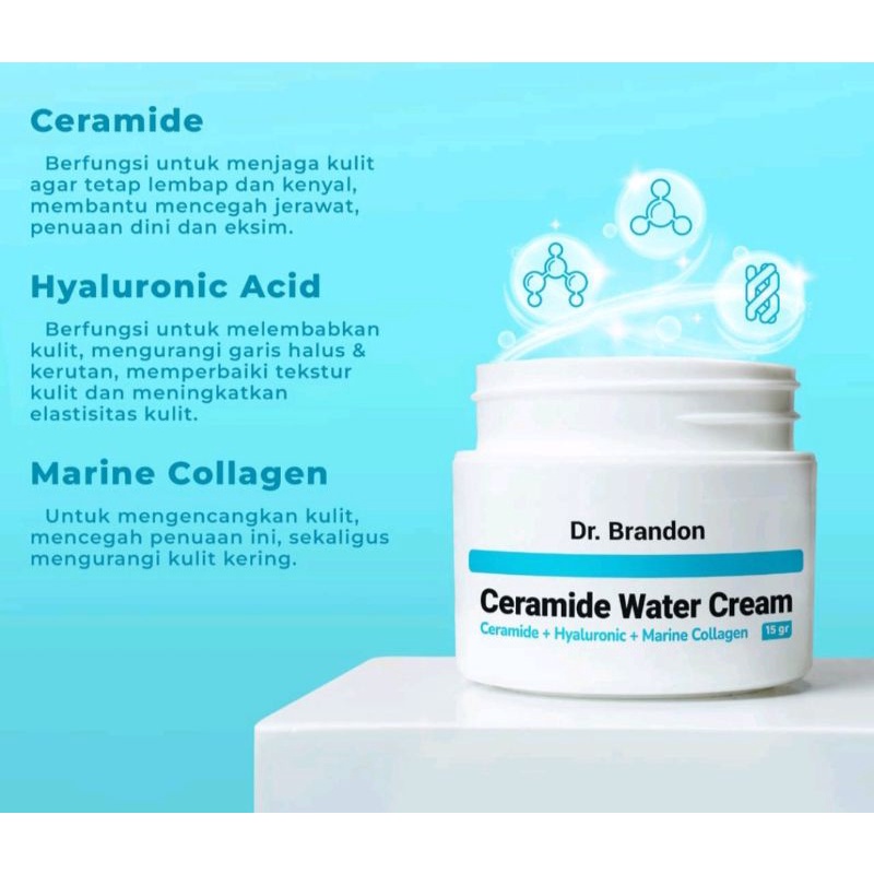 DR BRANDON CERAMIDE WATER CREAM 15gr