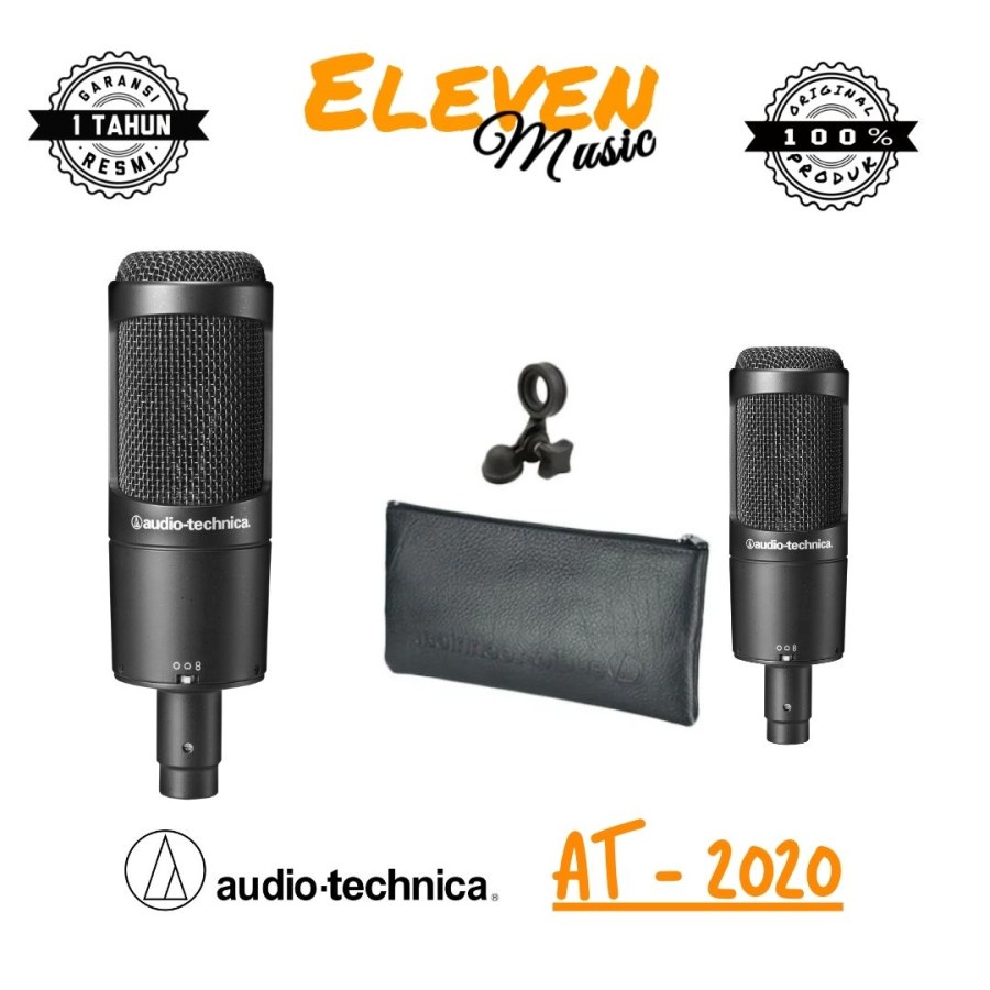Audio Technica Cardioid Condenser Microphone AT2020 AT 2020 AT-2020