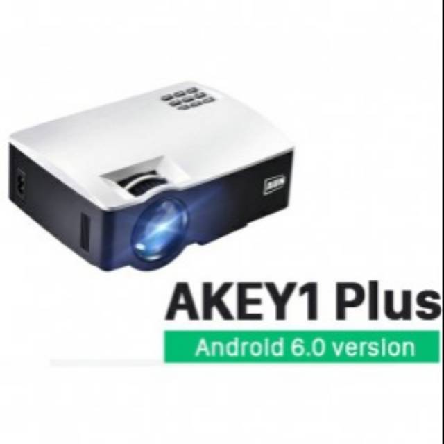 Aun Akey1 Plus Wifi Proyektor 1080P 1800 Lumens Andeoid 6.0
