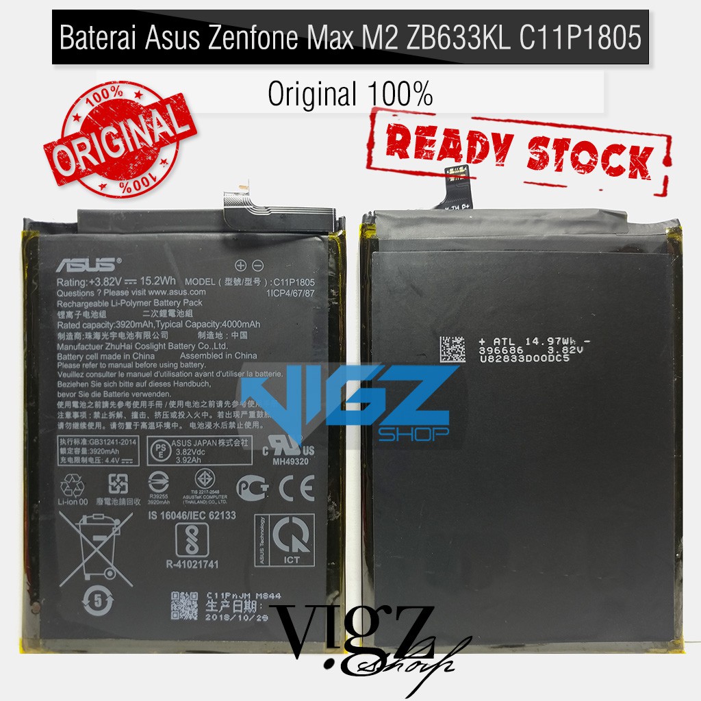 Baterai Asus Zenfone Max M2 ZB633KL C11P1805 Original 100%