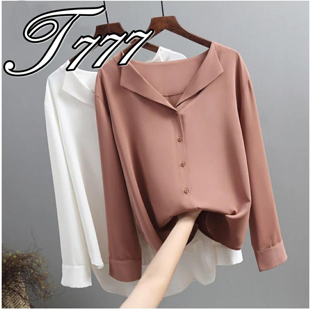 Kemeja Wanita Elegancy / Kemeja Korea-Koreaan/ Kemeja Gaya Korea / Atasan Wanita Kemeja Korea