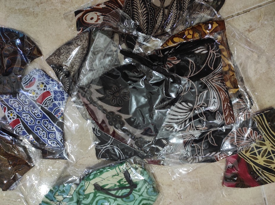 Masker Batik Anak 2lapis