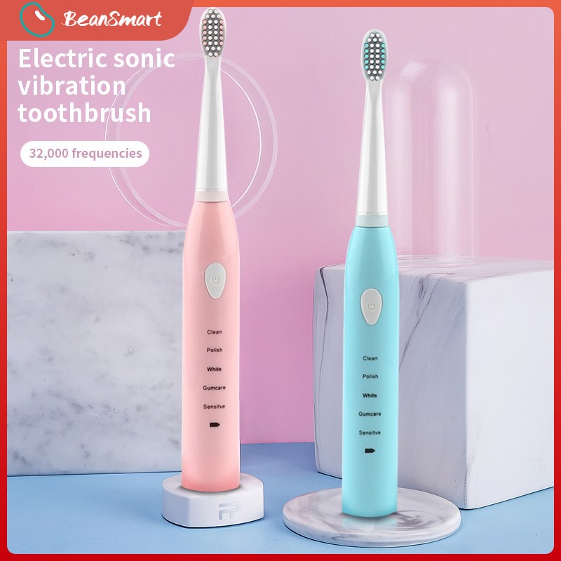 Sikat Gigi Elektrik Toothbrush Elektrik USB Sonic Vibration Automatic Waterproof IPX7 5 Mode 4 Sikat