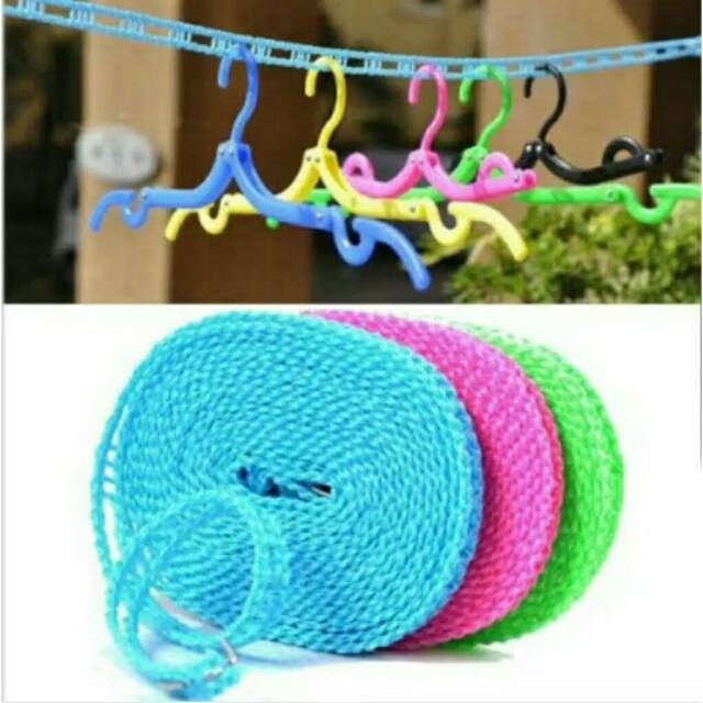 TALI JEMURAN 5 METER / TALI JEMURAN MODERN / TALI TAMBANG / TALI TAMBANG JEMURAN