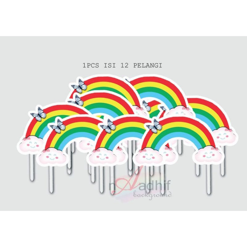 TOPER PELANGI/HIASAN KUE PELANGI/