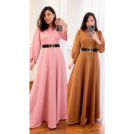 674# SAMANTHA MAXI DRESS SCUBA/FASHION WANITA