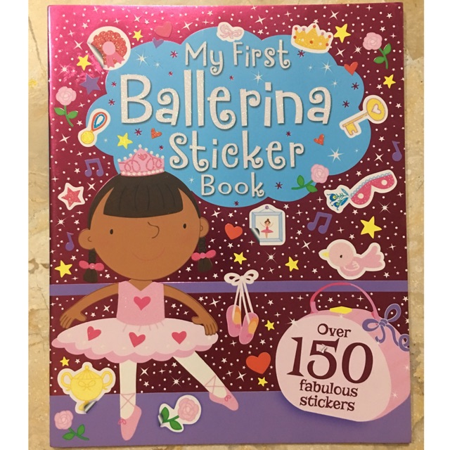 Ballerina sticker book - children book - buku import anak - sticker book