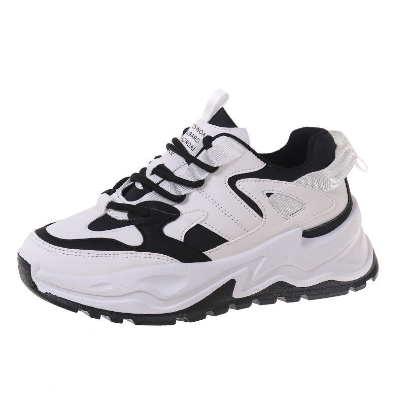 IDEALIFESHOES SNEAKER WANITA IMPORT KOREA STYLE PREMIUM KUALITI SEPATU CEWEK REMAJA SNEAKER PUTIH JI SOO KIM-HITAM