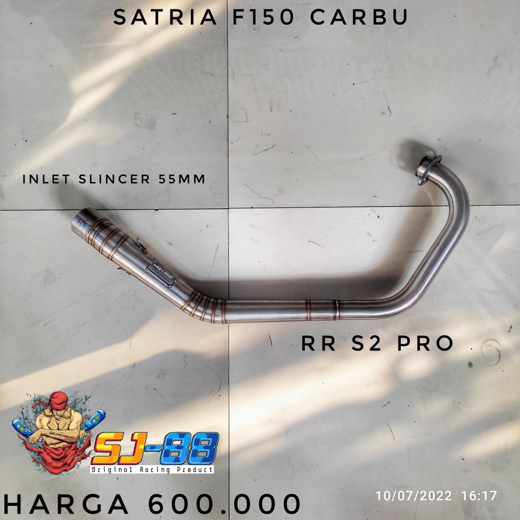 Knalpot SJ88 Header RR S2 Pro Satria Fu Karbu, Satria Fu Injeksi, Sonic, MX King