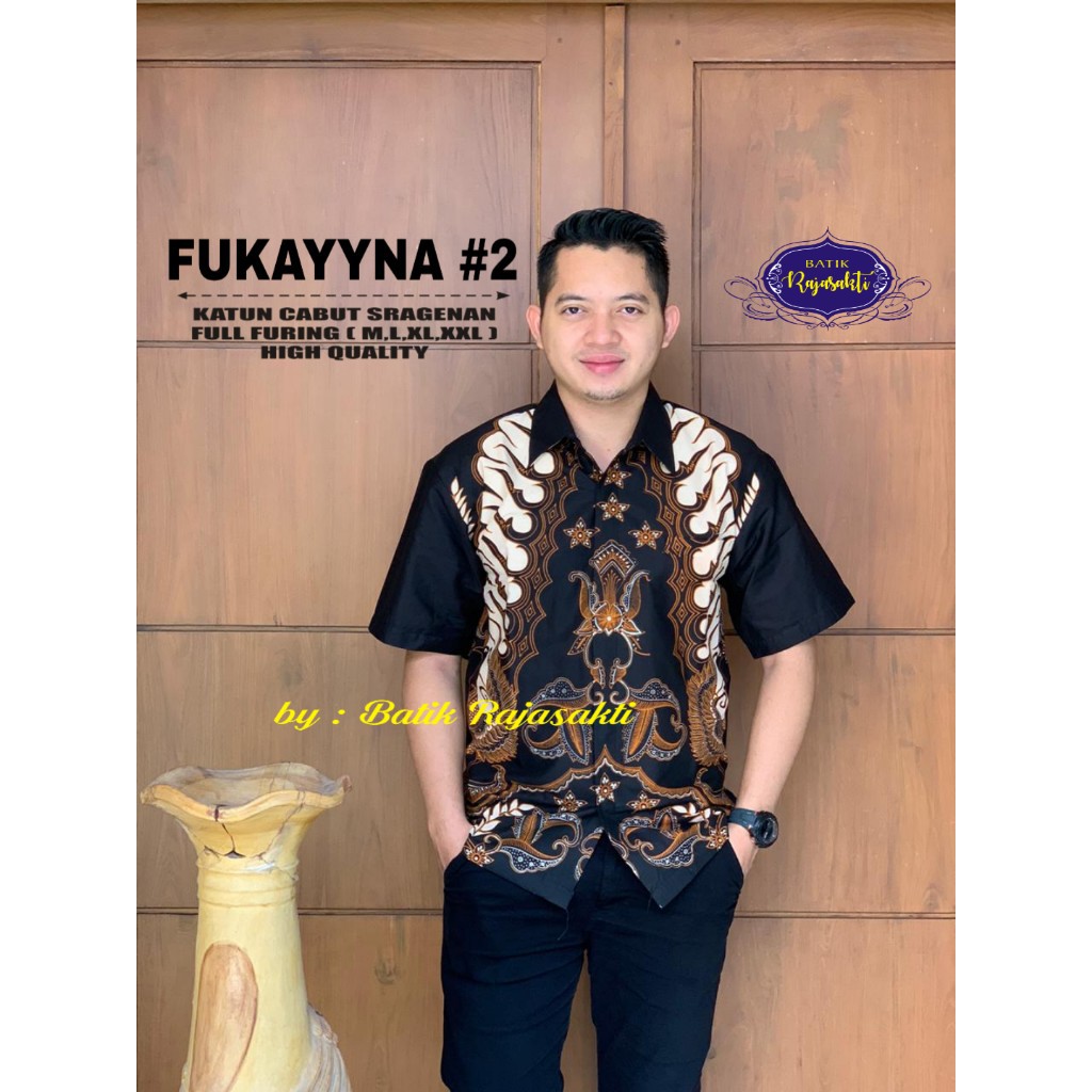 FUKAYYNA RAJASAKTI KEMEJA BATIK SOLO PRIA LENGAN PENDEK LAPIS FURING ATASAN BATIK PREMIUM MODERN KATUN HALUS BAHUWIRYA  BANAMITRA BANAMITRA PUTIH BANGSAWAN BAYU PUTRA BERLIAN BIRU BHARATAYUDA BIMASENA BIRENDRA BIRU INDAH BRAHMAKERTA BRAHMAKERTA MERAH BUDI
