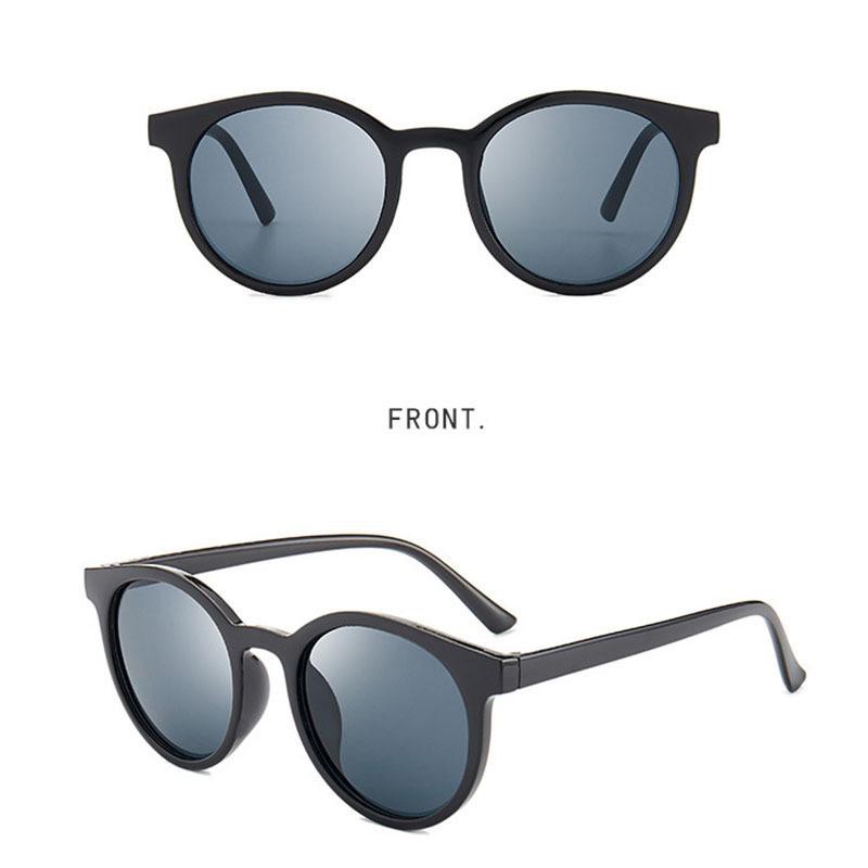 ✅COD [BBS] Kacamata Oval Korea Retro Pria dan Wanita-KC Hitam-Hitam