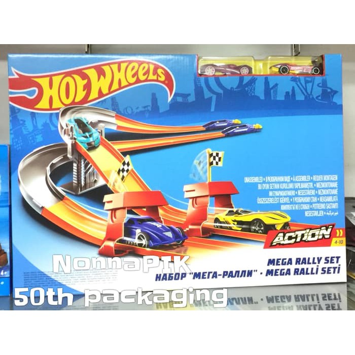 hot wheels action mega rally set