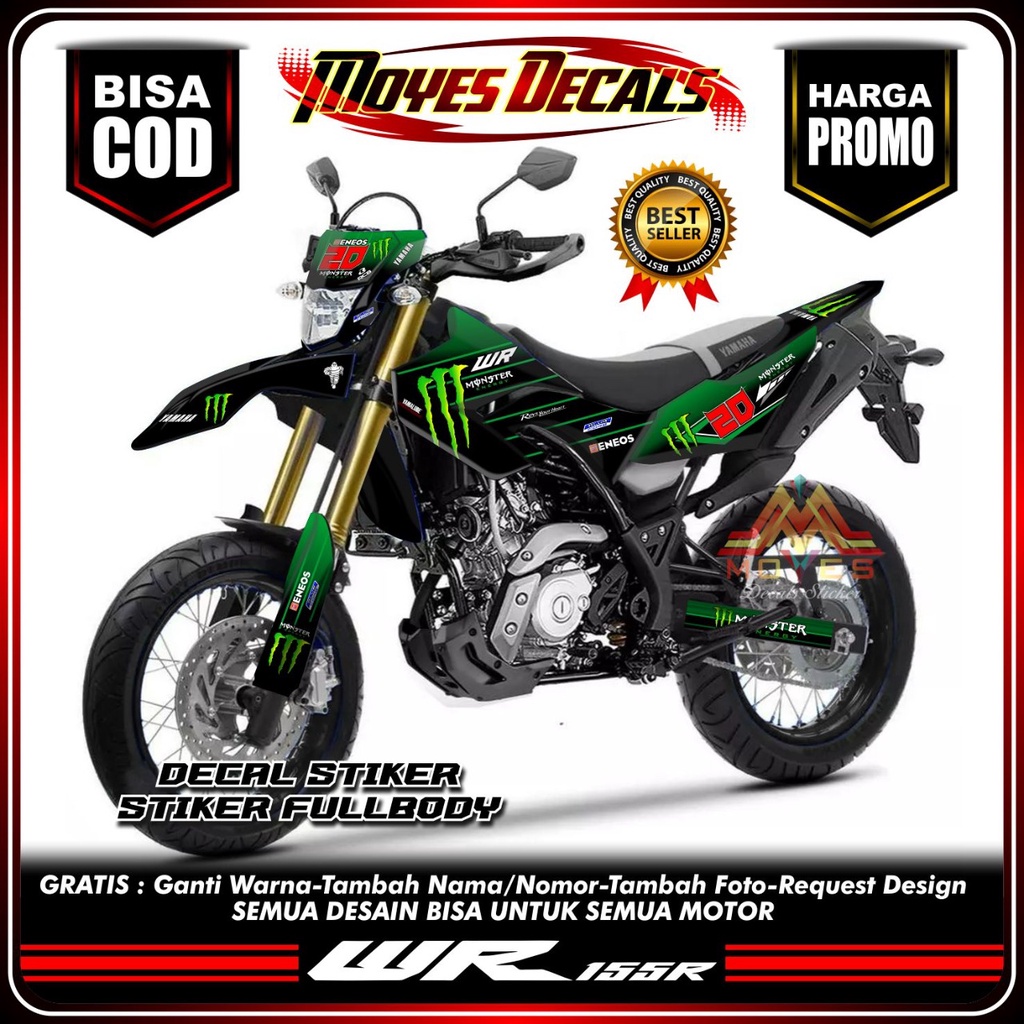 Decal Stiker full body - Decal stiker Yamaha WR 155 Decal yamaha WR 155 Stiker Yamaha WR 155 - spec 