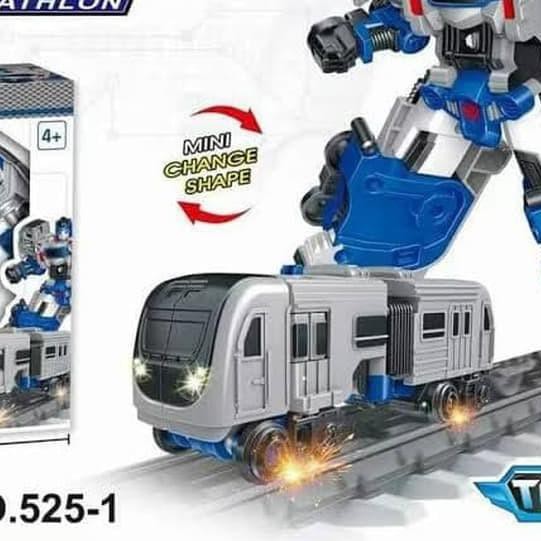 ☈ Mainan Mini Tobot Athlon Kereta Api - Mainan Tobot Robot Mini ➳