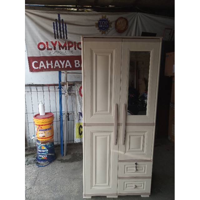 Lemari baju pakaian plastik Olymplast OTC 2 pintu - BANDUNG saja