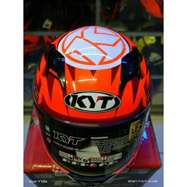 HELM KYT R10 FLAT VINLOK//RED PLOW// RACE EDITION #3