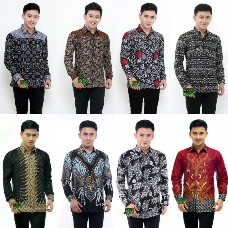 KEMEJA BATIK LENGAN PANJANG size S M L XL XXL XXXL