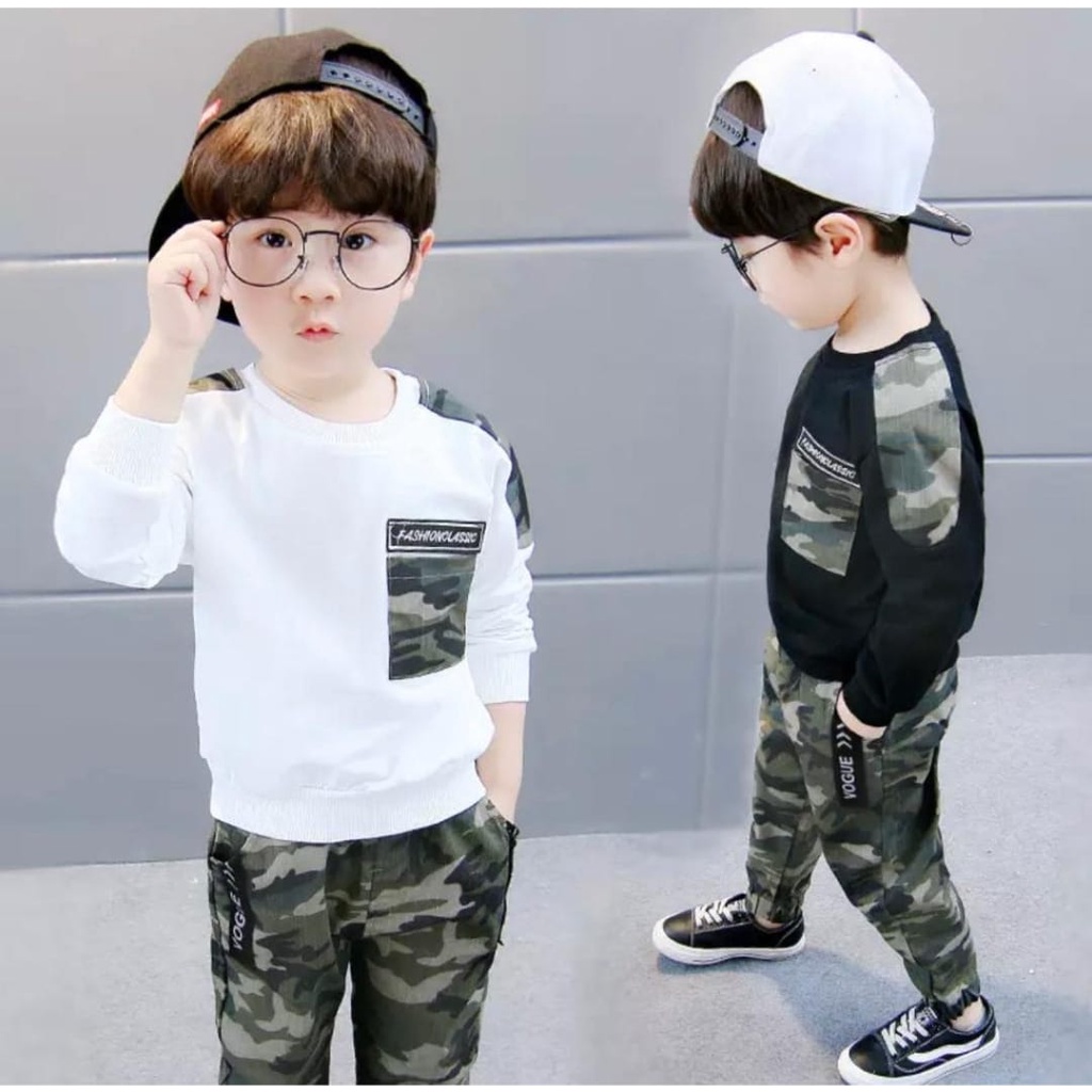 Setelan anak laki laki 1-5 thn motif army kids panjang baju anak laki laki baju anak termurah baju anak terlaris bisa pilih warna harga grosir