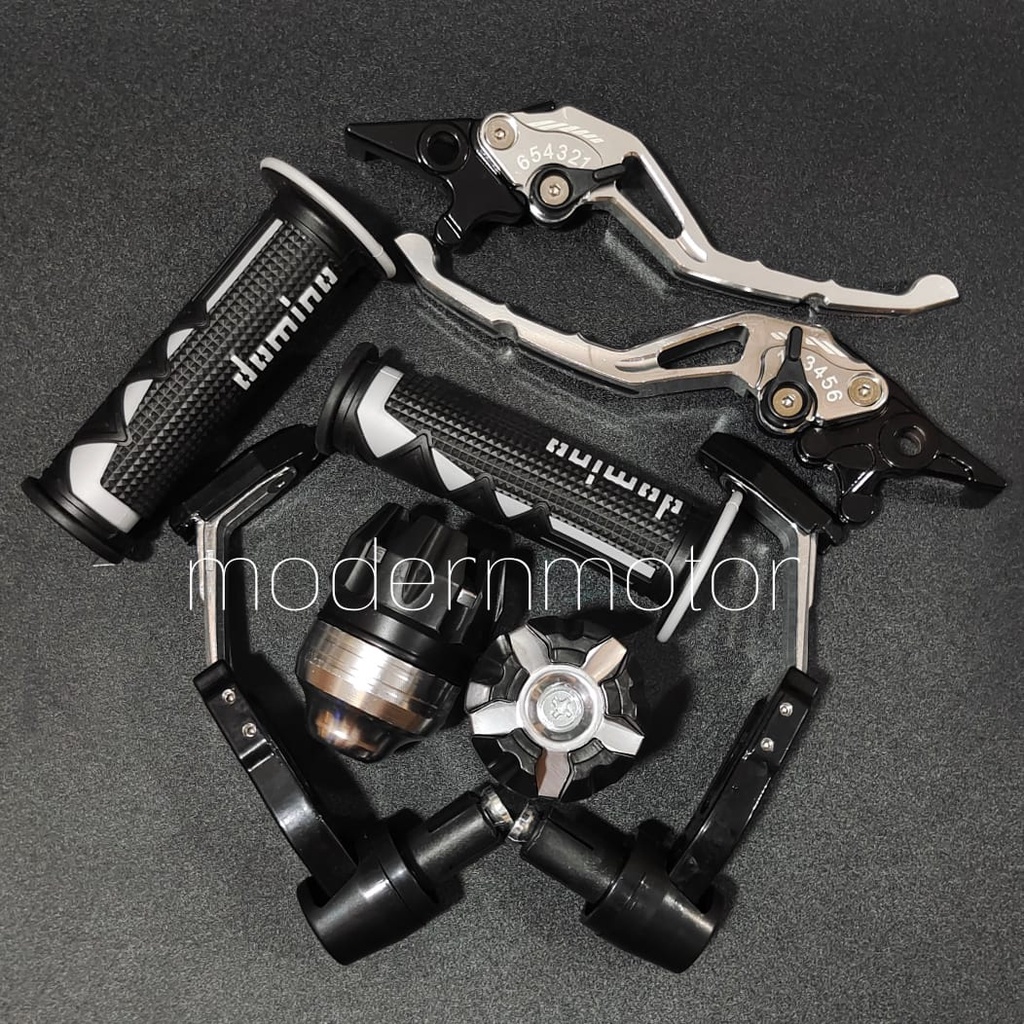 [PAKET HEMAT 4in1] Proguard Robot + Handgrip shark+ Jalu as + Handle Variasi CNC Ninja 250 fi Ninja 250 Ninja RR Ninja 150 R CBR