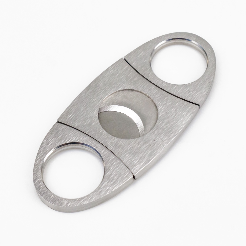 KNIFEZER Pemotong Cerutu Cigar Cutter Double Blade Stainless Steel - EC-50A