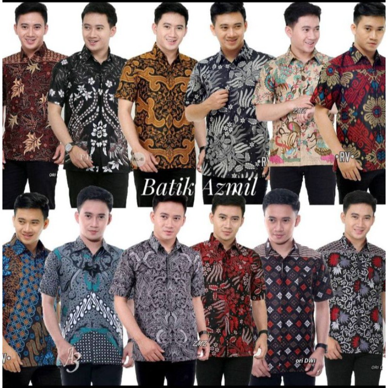zahira batik lengan pendek kenonggo batik hem pria atssan lengan pendek