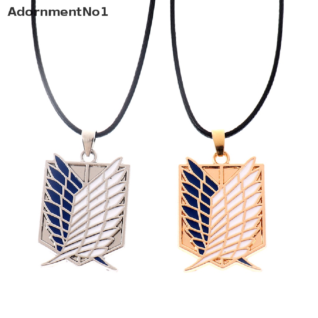 (AdornmentNo1) Kalung Rantai Dengan Liontin Sayap Attack On Titan Freedom Investigrasi