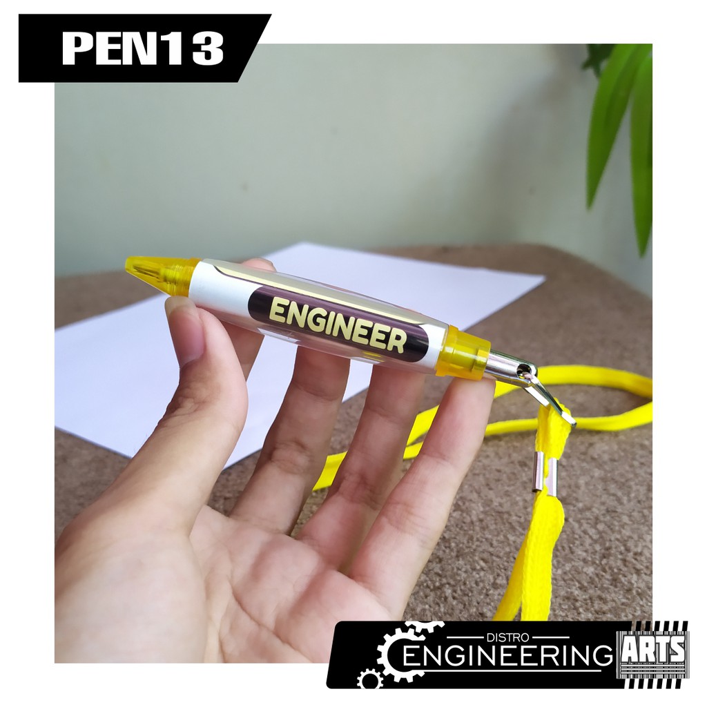 

Pulpen Kalung Kuning Sticker Desain Mechanical engineer Pena / PEN13