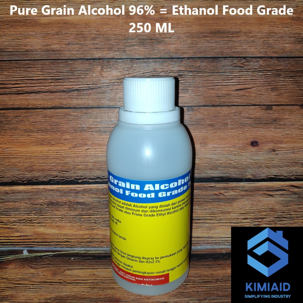 Pure Grain Alcohol 250 ML - Alcohol Food Grade - Ethanol Food Grade 96 1 Liter Alcohol 96 - PGA