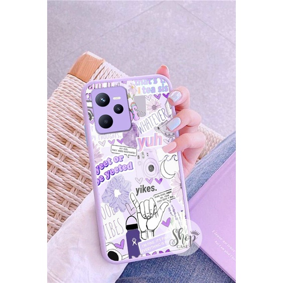 (SW) Softcase Kaca Ungu/Lilack Realme C35 Narzo 50A Prime softcase Realme C35 Narzo 50A Prime | casi