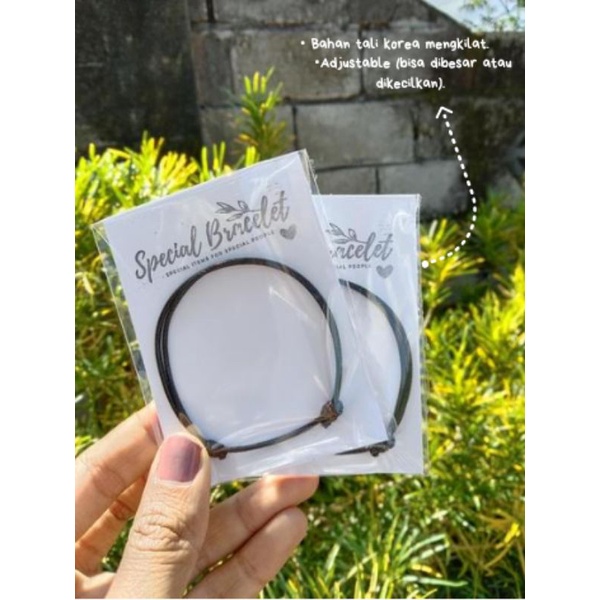 Gelang tali polos / gelang tali hitam