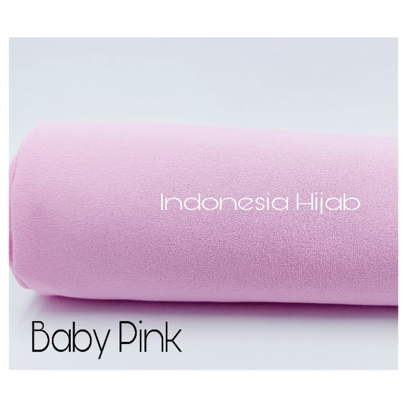 PASHMINA Diamond Premium 170 X 75 cm Jahit Tepi BUKAN DI NECI-babypink