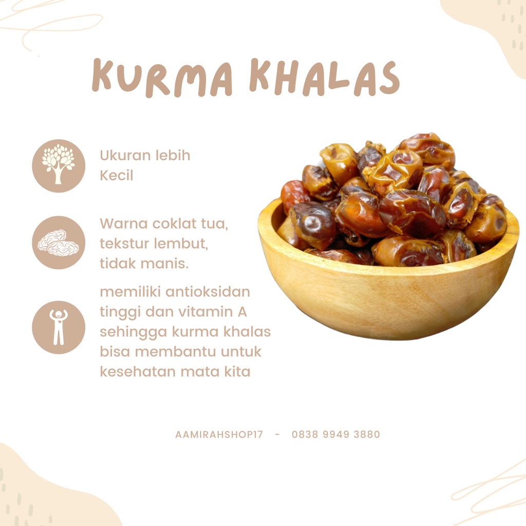 

Buah kurma khalas saad 1kg