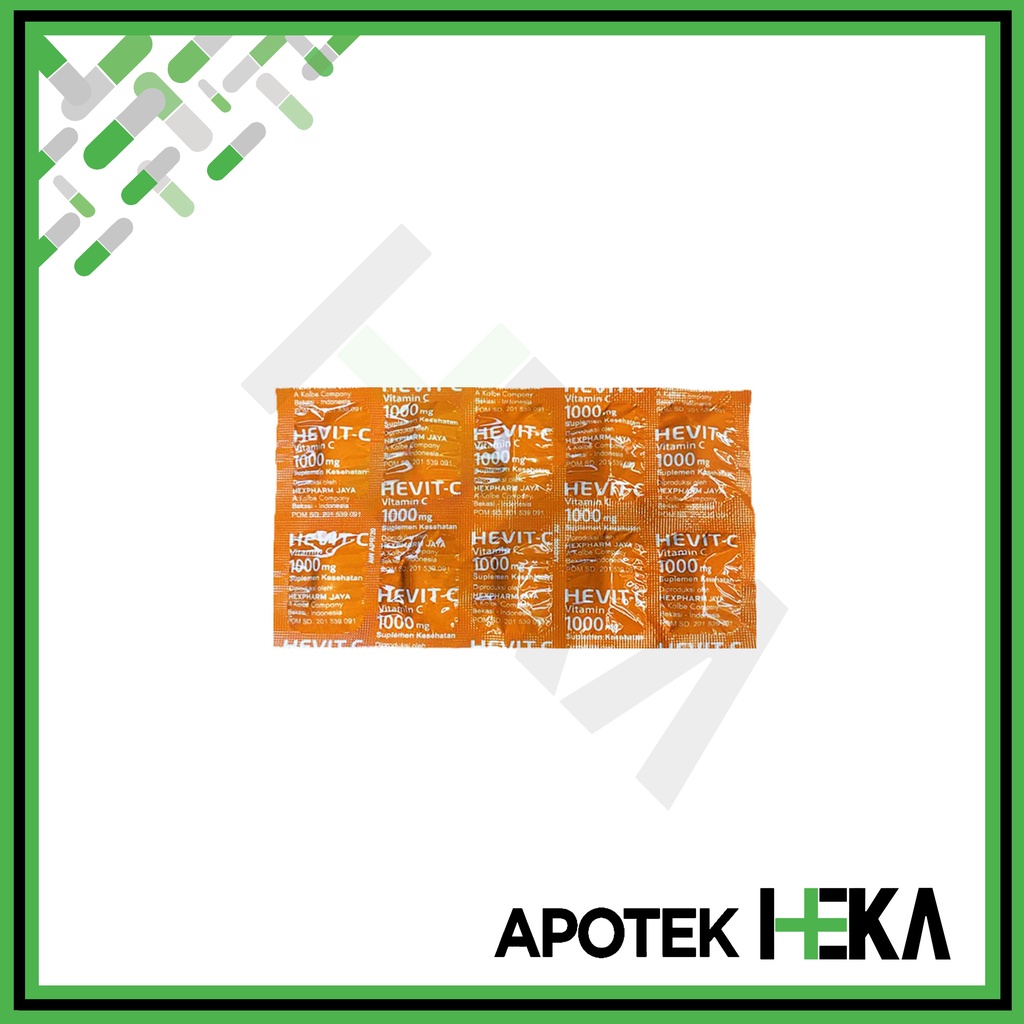 Hevit-C 1000 mg Strip isi 10 Tablet - Vitamin C (SEMARANG)