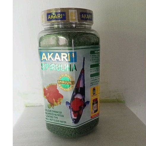 Pakan ikan koi koki AKARI SPIRULINA 100gr