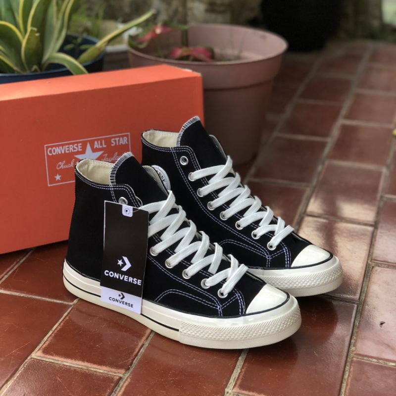 ( New Box ) Converse 70s Black White High Premium