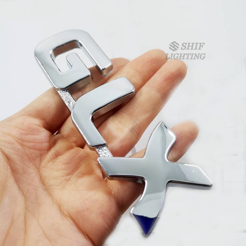 1pc Stiker Emblem Badge Tulisan Glx Bahan Abs Untuk Mobil Mitsubishi