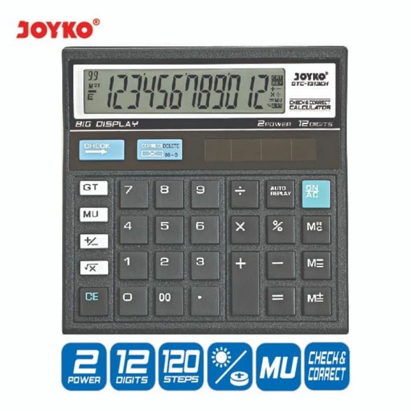 

Calculator Kalkulator Joyko DTC-1313CH 12 Digits Check Correct