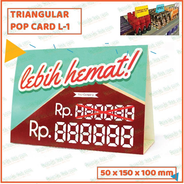 

Triangular Pop Card Promo Lebih Hemat L-1 Kertas Promo Segitiga