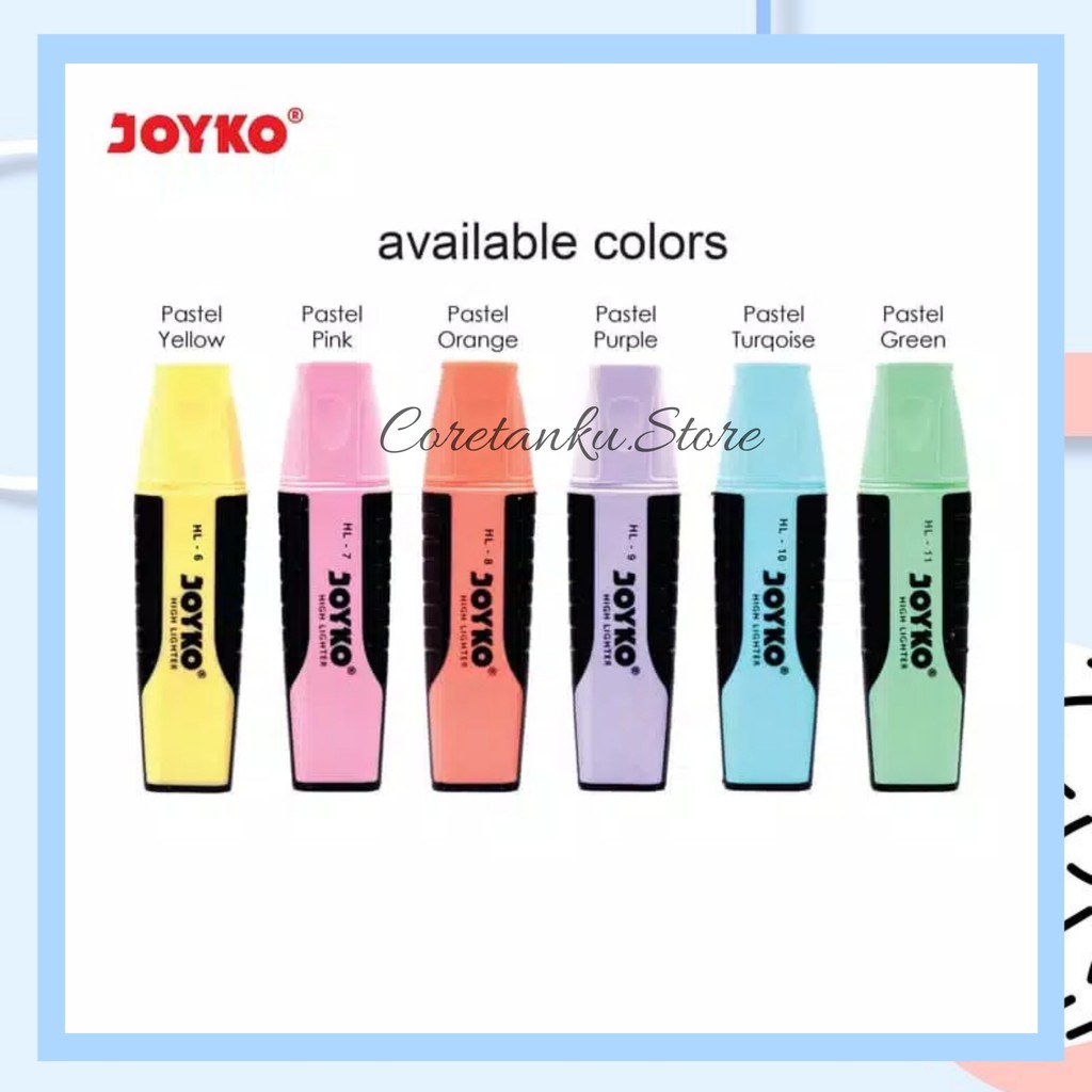 

HIGHLIGHTER JOYKO PASTEL EDITION | Penanda Teks Joyko