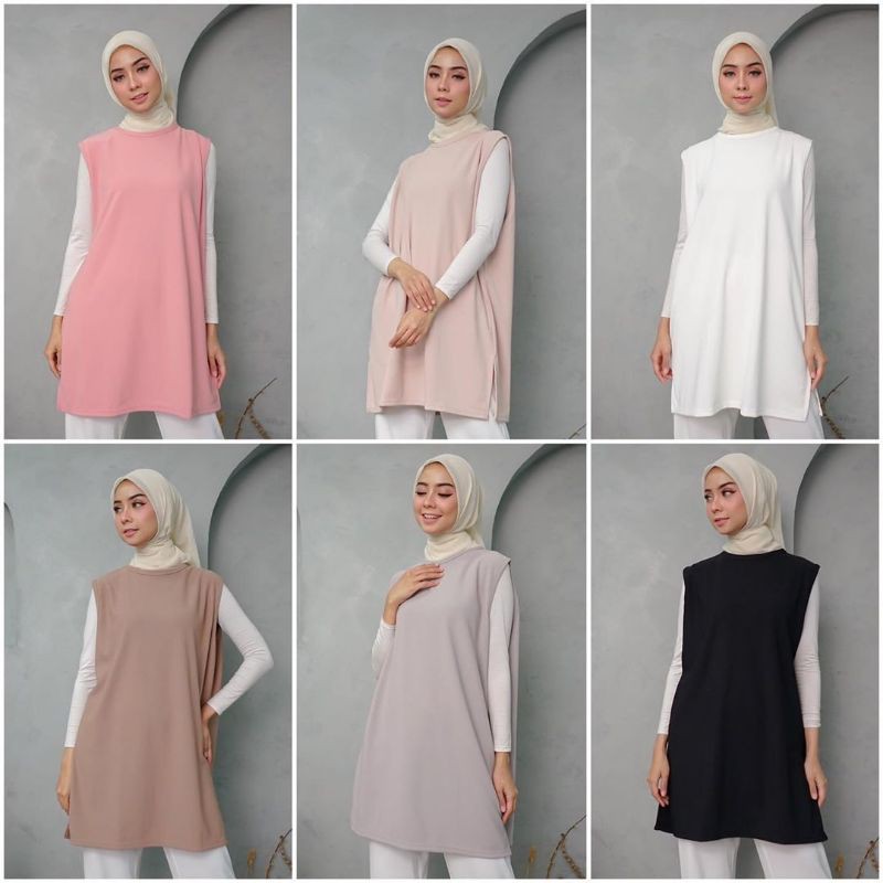 fixpose loose tanktop busui black grey