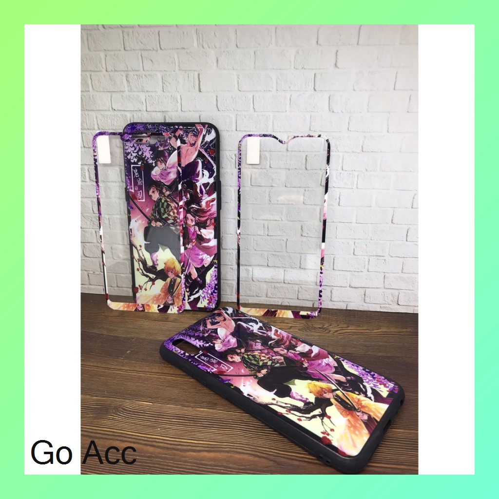 Softcase Tempered Glass karakter for Oppo A1k /C2 A31/Neo 5 A33/A53 A52/A72/A92/V5 A5S/A7/A12/A11K realme 2pro/U1/U2 7I/C17 C12 C15 Samsung J2 Prime Vivo y11/y12/y15/y17 y20/y20i/y20s/y12s y30/y30i/y50 y91/y93/y95 Redm1 3 3S 4A 5A 8A 9A 9i 9C HCTG 18