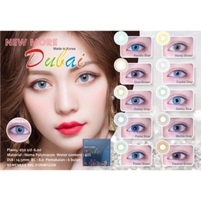 Medan Soflens Murah New More Dubai Murah / Softlens New More Dubai / Lensa Mata /  Lensa Kontak Duba